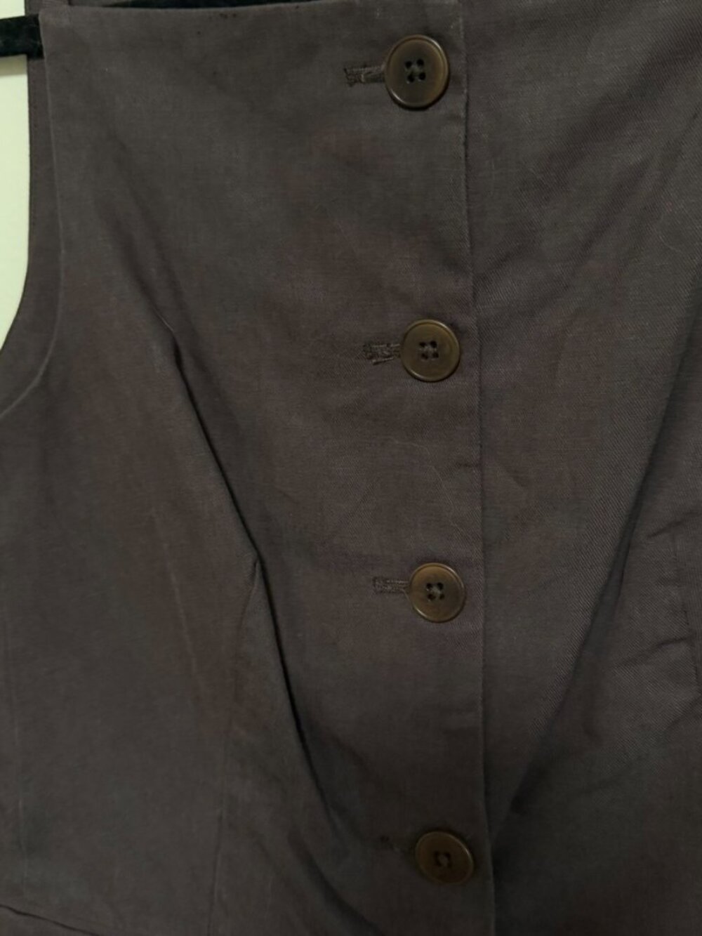 Madewell Women's Harlow Square Neck Drapey Twill Vest - Picture 6 of 9